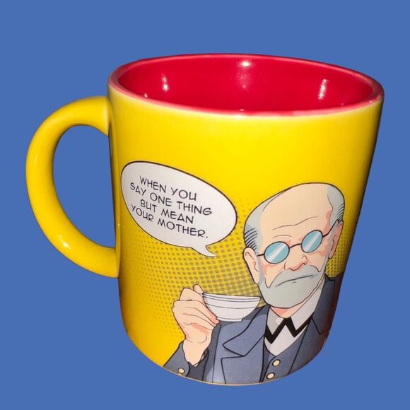 Freudian Sips Coffee Mug by The Unemployed Philosophers Guild 2012 - Picture 1 of 5